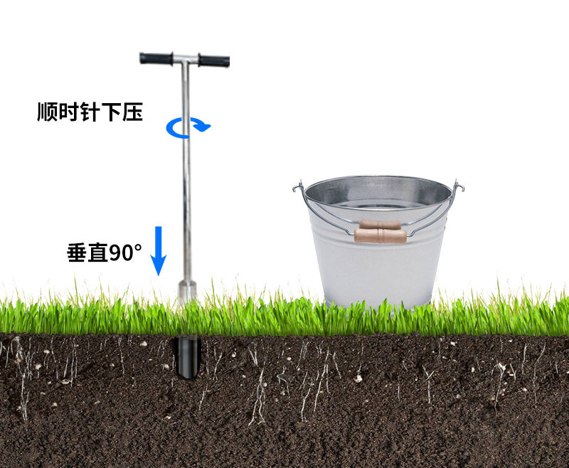 土壤溫濕度檢測系統(tǒng)安裝之鉆孔法